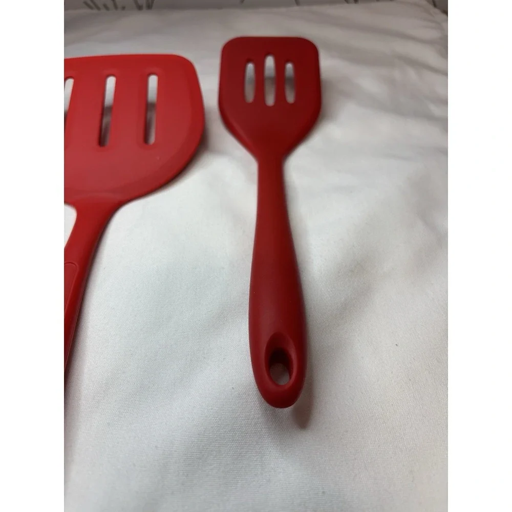 Red Silicone Kitchen Utensils 3pcs KochBlume
